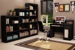 South Shore Furniture Axess Collection, 5-Shelf Bookcase, Black