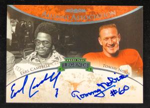 2008 Press Pass Legends - Earl Campbell Tommy Nobis On Card Auto #AA-ECTN /50
