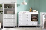 South Shore Furniture Little Smileys Changing Table with Station, Pure White