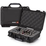 NANUK 909 Travel Knife Case – Waterproof Pocket Knife Storage with 8 Slots, 12.6” x 9” x 4.4” - Lightweight, Lockable, Dustproof, Impact-Resistant & Durable - Black