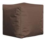 Gouchee Home Cube Brava Pouf Ottoman Foot Rest - Brown, Modern Square Bean Bag Chair with Water Repellent Fabric - Floor Pouf for Living Room, Bedroom or Patio - Foot Rest for Indoor and Outdoor