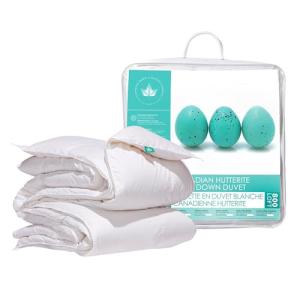 Canadian Down & Feather Co. - All Season Weight 800 Loft Canadian Hutterite White Down Duvet King Size - 500 TC Shell 100% Cotton - Made in Canada