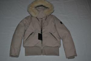 AUTHENTIC MACKAGE WOMEN CORY TWILL DOWN BOMBER JACKET HOOD CHAMPAGNE ALL SIZES