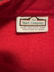(2) VTG Banff Canada Shirts Red Sweatshirt Flags & White V-Neck Made In Canada
