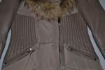 AUTHENTIC RUDSAK WOMENS SHAUNA FITTED DOWN COAT LEATHER DOVE NATURAL M MEDIUM