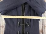 Mackage Steffy Wool blend Coat with Toggle and Zip Off Hood size S Navy