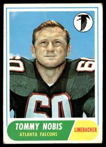 1968 Topps Tommy Nobis Atlanta Falcons #151 *Low Grade*