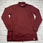 Stanfields Heritage Wool Henley Mens Pullover Turtleneck Base Layer Sz L Mint