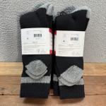 Kodiak Socks Mens 7-12 Black Gray Thermal Boot Socks Wool Blend 6 Pairs NEW