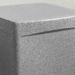 South Shore Furniture Dalya Square Outdoor Side Table, Mottled Gray, Scandinavian