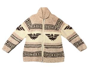Canadian Sweater Company Ltd Wool Cowichan Thunderbird Full Zip Mens L