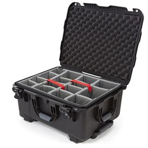 NANUK 950 Waterproof Hard Case with Wheels and Padded Divider - Black