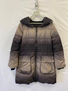 RUDSAK Susie Quilted Shawl Down Puffer Coat Womens Small S Ombre Long Jacket #33