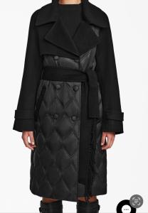 BNWT  Gorgeous Women Rudsak Zoe Black Coat Size Large