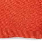 Vintage TT Co Sweater Adult LARGE Orange Henley Textured Knit Thermal Canada 90s