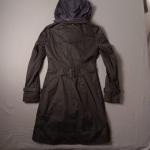 Mackage Malka Double Breasted Black Trench Coat Women Size Small Petite