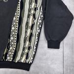 Vtg Tosani 3D Knit Sweater Sweatshirt Mens XL Vale Colorado Embroidered Ski Snow