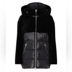 NEW, MACKAGE JUNIA WOMEN'S DOWN JACKET TEDDY INSETS JUNIA-Black S #DC540