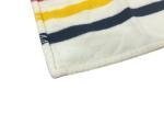 VINTAGE HBC SIGNATURE HUDSON'S BAY COMPANY STRIPE WOOL BABY BLANKET THROW 33X33