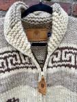 Authentic Canadian Sweater Company -100% Wool Cowichan Hand Knit - Size Medium