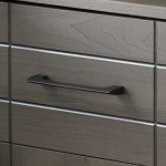 South Shore Furniture 11029 Vietti Bar Cabinet with Bottle and Glass Storage, Gray Maple