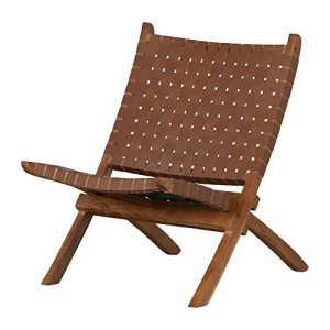 South Shore Furniture Balka Woven Leather Lounge Chair-Auburn-South Shore