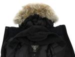 Nobis Merideth Parka Jacket, Women's Cross-Hatch with Fur Trimmed Hood, Black