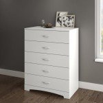 South Shore Furniture Step One 5-Drawer Chest, Pure White.