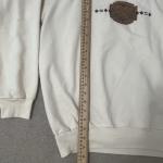 VTG Banff Canada Collared Sweatshirt M Cream 90s Embroidered Fleece Pullover