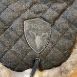 Nobis Quilted Wool Rabbit Fur Trapper Hat Charcoal Gray One Size