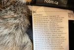 Nobis Quilted Wool Rabbit Fur Trapper Hat Charcoal Gray One Size