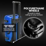 NANUK 935 Hard Case with Padded Divider – Waterproof Equipment Case with Wheels, 22” x 14” x 9” – Dustproof and Impact Resistant, Airline Carry-On Approved – Blue