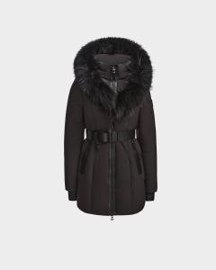 RUDSAK WOMENS MODA DOWN PUFFER COAT FUR  SIZE LARGE 100% AUTHENTIC