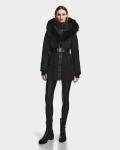 RUDSAK WOMENS MODA DOWN PUFFER COAT FUR  SIZE LARGE 100% AUTHENTIC