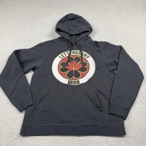 Letterkenny Irish Hoodie Mens Large Black Graphic Print Pullover Canada Hockey