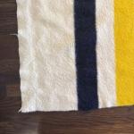 Vintage Hudsons Bay Company 6 Point Wool Blanket 86"X65" Multicolor Very Nice