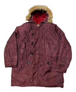 Vintage Woolrich Kodiak Parka Mens Large Army Red Fox Fur Military Snorkel