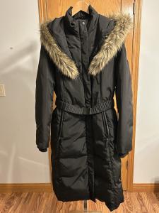 Atelier Noir Rudsak Black Winter Down Filled Hooded Coat Jacket Size TG / XL