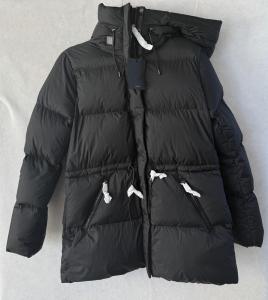 Mackage Jacket Womens Medium Black Freya Down Puffer Hooded RDS Parka Duck Down