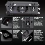 NANUK 935 Pro Photo Kit – Waterproof Travel Camera Hard Case with Padded Dividers and Wheels, 22” x 14” x 9” - Dustproof and Impact Resistant, Airline Carry-On Approved – Graphite