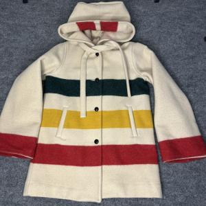 Vintage Woolrich x Hudson’s Bay Company Hooded Wool Coat Women’s Wool Warm EUC