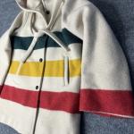 Vintage Woolrich x Hudson’s Bay Company Hooded Wool Coat Women’s Wool Warm EUC