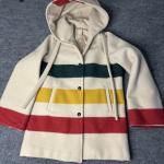 Vintage Woolrich x Hudson’s Bay Company Hooded Wool Coat Women’s Wool Warm EUC
