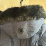 Mackage NWT Women Small Navy Black Fur Duck Down Winter Coat Shearling Hood NOTE