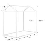 South Shore Furniture Sweedi House Bed-Twin-White-South Shore