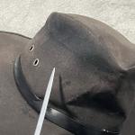 Outback Trading Company Hat M Brown Oilskin Kodiak Stampede USA Made