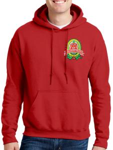 Canadian Pacific (CP) "Holiday Train Logo" - 50/50 Cotton/Poly Adult Hoodie- Red