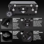 NANUK Trail 30 – 28.5L (7.5-Gallon) Waterproof Storage Box – Wheeled and Modular Cargo Case for Camping, Fishing, Hunting & Outdoor Storage - Dustproof and Impact Resistant (22" x 14" x 9") – Black