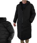 Nobis Wayland Puffer Jacket, Men's Long Down/Nylon Reversible Coat with Hood