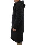 Nobis Wayland Puffer Jacket, Men's Long Down/Nylon Reversible Coat with Hood